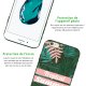 Coque iPhone 6/6S Silicone Liquide Douce vert kaki Tropical Summer Pastel Evetane.