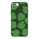 Coque iPhone 7 Plus / 8 Plus Silicone Liquide Douce vert kaki Feuilles palmiers Ecriture Tendance et Design Evetane