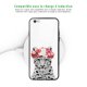Coque en verre trempé iPhone 6 Plus / 6S Plus Leopard Couronne Ecriture Tendance et Design Evetane.