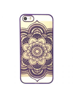 Coque transparente Rosace Violette pour iPhone 5/5S