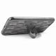 Mocca Coque gel noire tressée avec stand pour Apple iPhone 6/6S