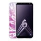 Coque Samsung Galaxy A6 2018 360 intégrale transparente Tie and Dye Violet Tendance Evetane.