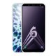 Coque Samsung Galaxy A6 2018 360 intégrale transparente Tie and Dye Bleu Tendance Evetane.