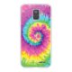Coque Samsung Galaxy A6 2018 360 intégrale transparente Tie and Dye Rainbow Tendance Evetane.