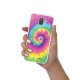Coque Samsung Galaxy A6 2018 360 intégrale transparente Tie and Dye Rainbow Tendance Evetane.