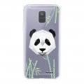 Coque Samsung Galaxy A6 2018 360 intégrale transparente Panda Bambou Tendance Evetane.
