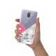 Coque Samsung Galaxy A6 2018 360 intégrale transparente Marbre rose et gris Tendance Evetane.