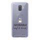Coque Samsung Galaxy A6 2018 360 intégrale transparente Adorable Sauf le Lundi Tendance Evetane.