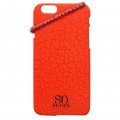 So Seven Coque Fluo Craquelee Orange + Bracelet Apple Iphone 6/6s