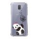 Coque Samsung Galaxy A6 2018 anti-choc souple angles renforcés transparente Panda Pissenlit Evetane.