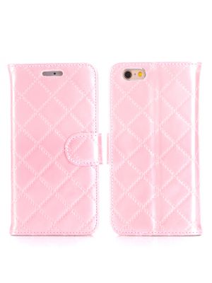 Etui à rabat Rose Matelassé pour iPhone 6+/6S+