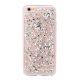 Coque silicone souple Pétales de Paillettes Argents pour iPhone 6/6S