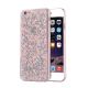 Coque silicone souple Pétales de Paillettes Argents pour iPhone 6/6S