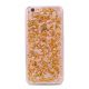 Coque silicone souple Pétales de Paillettes Or pour iPhone 6/6S