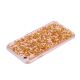 Coque silicone souple Pétales de Paillettes Or pour iPhone 6/6S