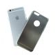 Coque silicone souple argent Effet Métal Brossé pour iPhone 6/6S