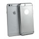 Coque silicone souple argent Effet Métal Brossé pour iPhone 6/6S