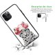 Coque en verre trempé iPhone 11 Pro Max Leopard Couronne Ecriture Tendance et Design Evetane.