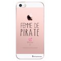 Coque iPhone SE / 5S / 5 rigide transparente Femme de Pirate Dessin La Coque Francaise
