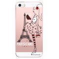 Coque iPhone SE / 5S / 5 rigide transparente Parisienne Dessin La Coque Francaise