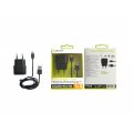 Muvit Pack Black Travel Charger 1 Usb 1a + Cable Micro Usb 1m 1a