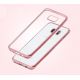 Coque silicone transparente avec bumper rose gold pour Samung Galaxy S7 Edge