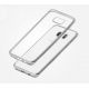 Coque silicone transparente avec bumper argent pour Samung Galaxy S7 Edge