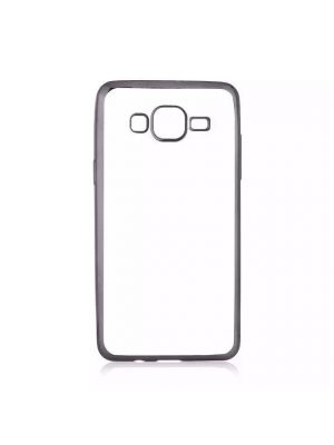 Coque silicone transparente avec bumper noir pour Samsung Galaxy Grand Prime