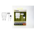 Muvit Pack White Travel Charger 1 Usb 1a + Cable 3
