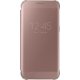Samsung Etui Clear View Cover Rose Gold Pour Samsung Galaxy S7 Edge