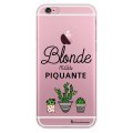 Coque iPhone 6/6S rigide transparente Blonde mais piquante Dessin La Coque Francaise