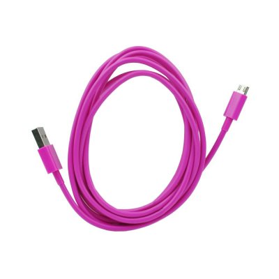 Câble Micro USB rose de chargement 2 m pour Samsung & Wiko