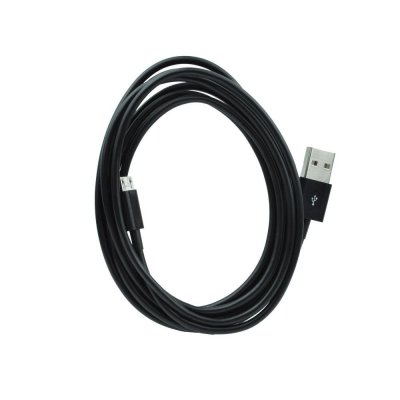 Câble Micro USB noir de chargement 2 m pour Samsung & Wiko