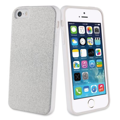 Muvit Life Bling Glitter Coque Pailletee Silver Apple Iphone 5s/se