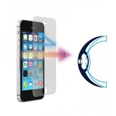 Vitre de protection en verre trempé anti lumière bleue pour iPhone 5/5S/5C/SE