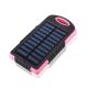 Batterie externe solaire waterproof Rose 2600 mAh
