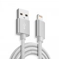 Câble USB Lightning nylon silver 2m 