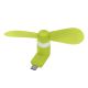 Mini ventilateur Vert USB & Micro USB