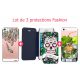 Lot de 3 protections Fashion pour iPhone 5/5S/SE
