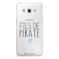 Coque Samsung Galaxy Grand Prime rigide transparente Fils de Pirate Dessin La Coque Francaise