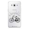 Coque Samsung Galaxy Grand Prime rigide transparente Bicyclette Dessin La Coque Francaise