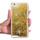 Coque transparente paillettes doré pour iPhone 6/6S