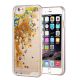 Coque transparente paillettes doré pour iPhone 6/6S