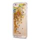 Coque transparente paillettes doré pour iPhone 6/6S