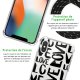 Coque iPhone X/XS anti-choc silicone avec cordon noir- Love