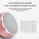 Enceinte bluetooth rose gold 