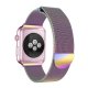 Bracelet 38-40 mm compatible avec Apple Watch métalisé rose arc en ciel   (Vendu sans la montre)