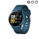 Montre connectée multi-fonctions avec bracelet silicone Bleue