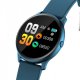 Montre connectée multi-fonctions avec bracelet silicone Bleue