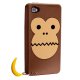CaseMate iPhone 4/4S - Creature Bubbles Monkey - Brown